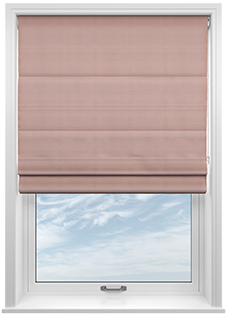 Shima Faux Silk, Rose - Roman Blind